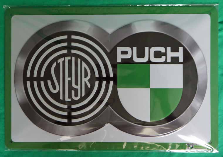 1x15x305_kl Blechschild Steyr-Puch