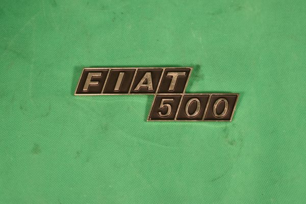 Heckschriftzug "Fiat 500" F/R Metall