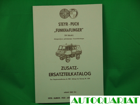3x13x121 Ersatzteilkatalog Funk Haflinger Ergänzung