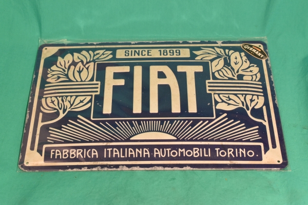 Tx15x301_kl Blechschild Fiat Vintage