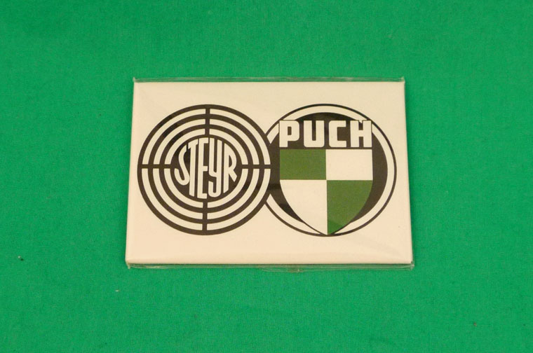 1x15x333_kl Kühlschrankmagnet Steyr-Puch Puch Logo
