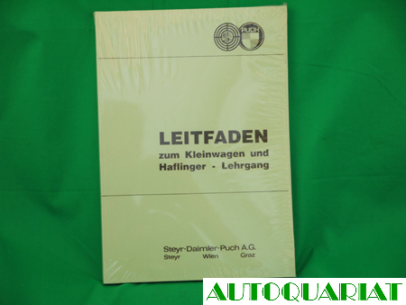 1x13x311 Leitfaden zum Kleinwagen und Haflinger Lehrgang
