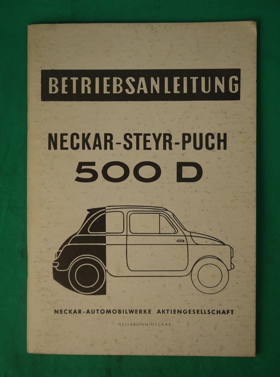 Betriebsanleitung Neckar-Puch, Kopie, Stand 1960