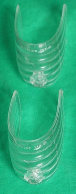 5x9x732_kl Paar Blinkergläser 1. Serie weiß Fiat 600