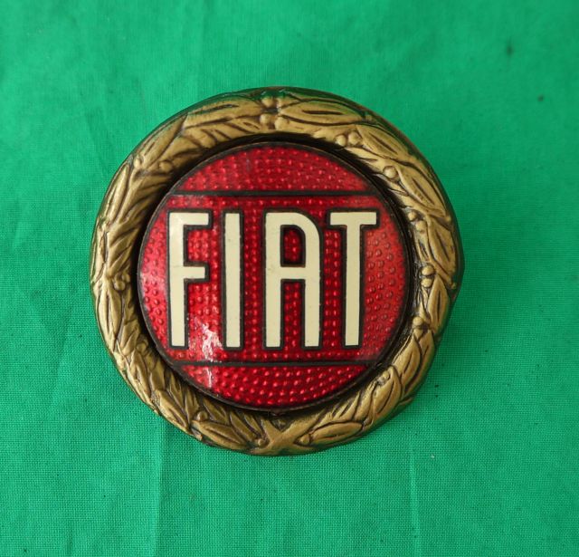 Fiat Emblem emailliert rund