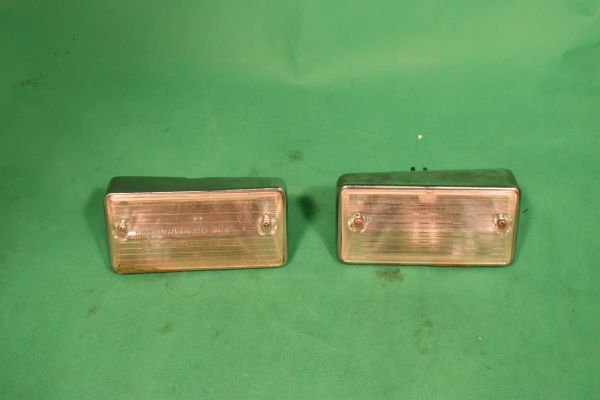 3004150182_84_kl Paar Leuchten vorne Fiat 124 weiß