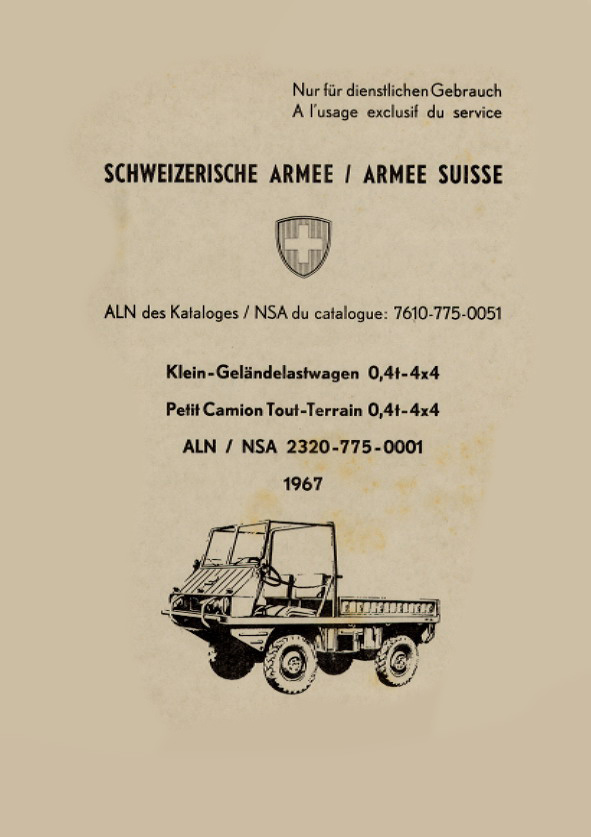 3x13x13257e52f0e618fa Ersatzteilkatalog CH Armee Serie II