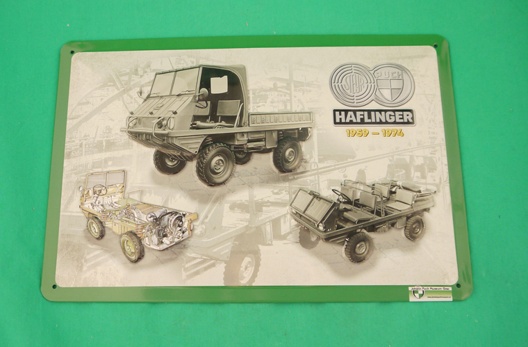 3x15x302_kl Blechschild Puch Halflinger 1959-74