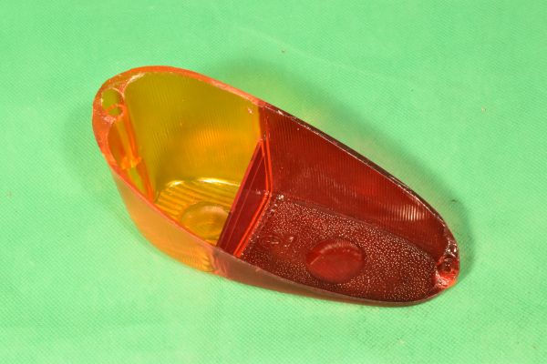 4x9x754_kl Rückleuchtenglas links Fiat 500 N (rot/gelb)