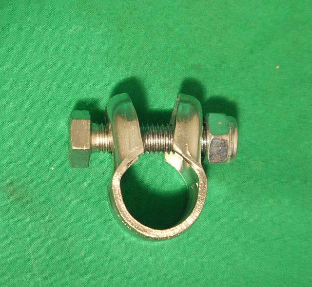 1x5x123_kl Schelle mit Schraube+ Mutter Spurstangeneinstellmuffe