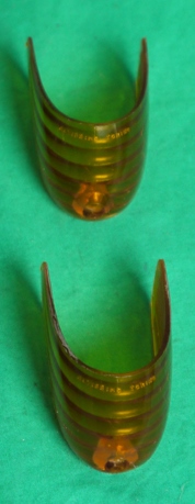 5x9x733_kl Paar Blinkergläser 1. Serie gelb Fiat 600