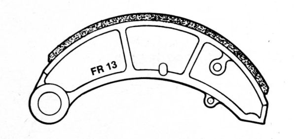 Bremsbacken Alu Fiat 1400 A,B /1900 A/B