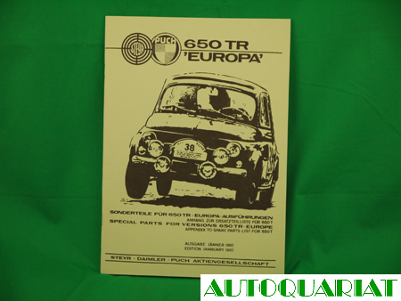 1x13x411 Sonderteileliste 650 TR/TR II