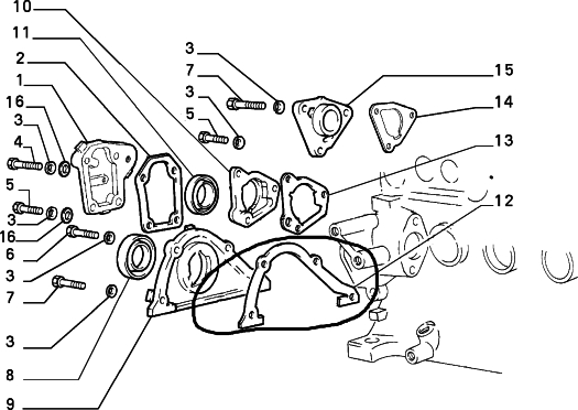 Dichtung Steuerdeckel Fiat 127 All Models