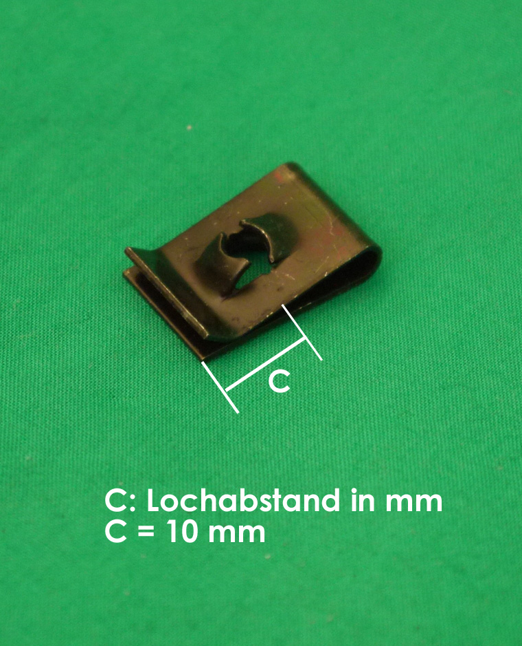 1x9x767_Mass_kl Schnappmuter für Rückleuchtenbefestigung Fiat 500 F,L,R