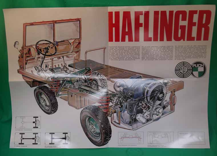 Prospekt Haflinger 1969 Reprint