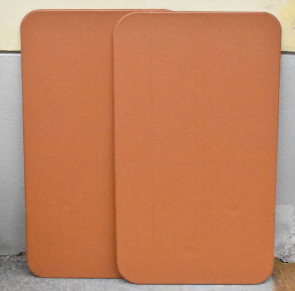 4x11x695_a_kl Satz Türverkleidungen Kunststoff ocker Fiat 500 R